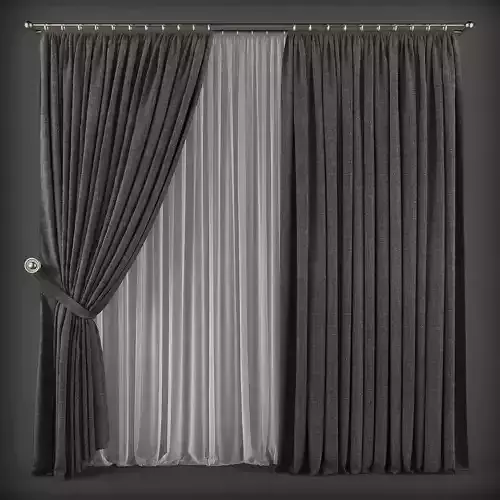 Curtain 3D model 179 Low-poly 3D model