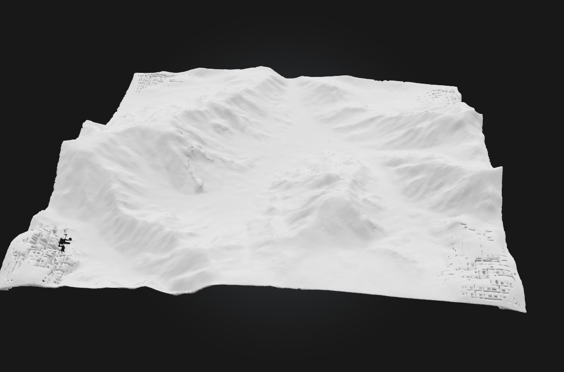 Canyon Terrain Rugged Landscape 3D model_7