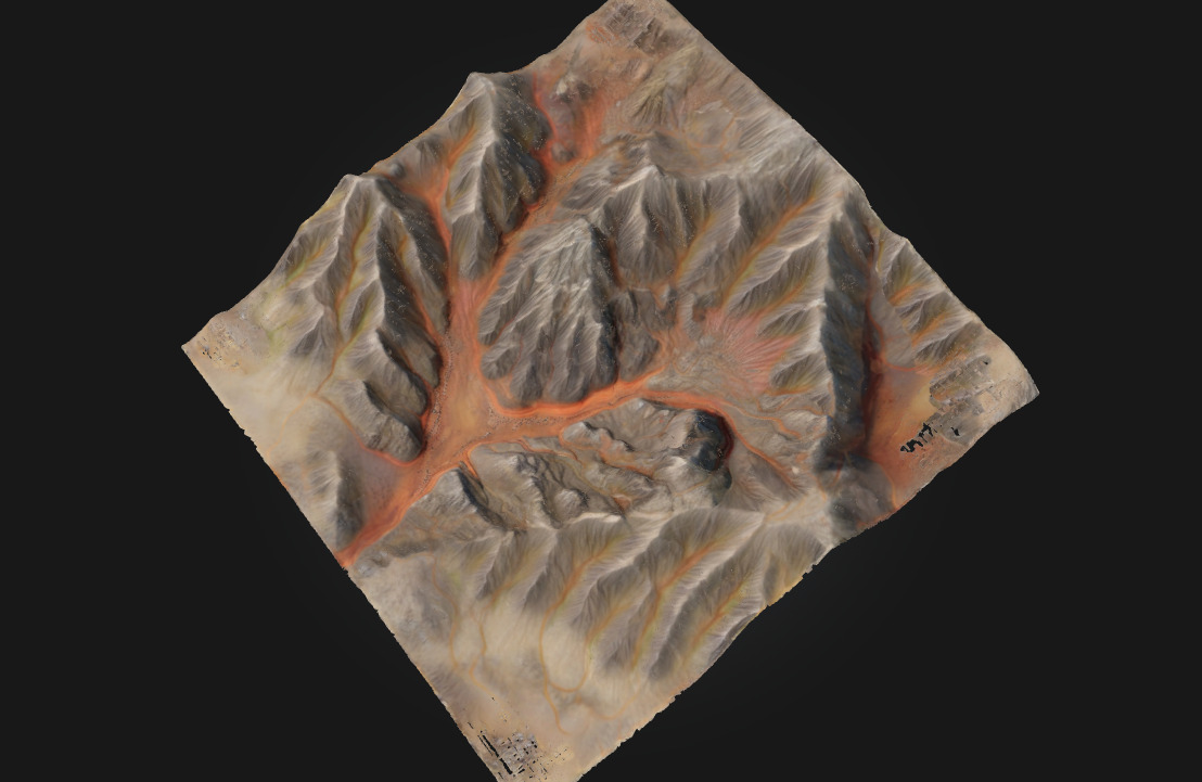 Canyon Terrain Rugged Landscape 3D model_3