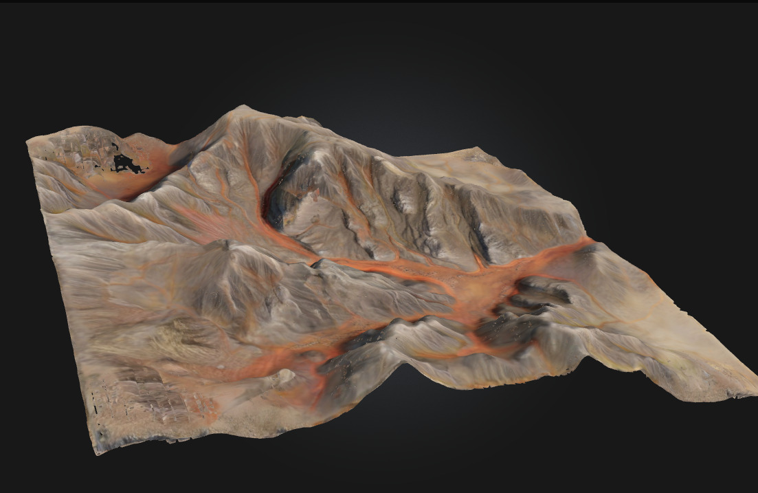 Canyon Terrain Rugged Landscape 3D model_1