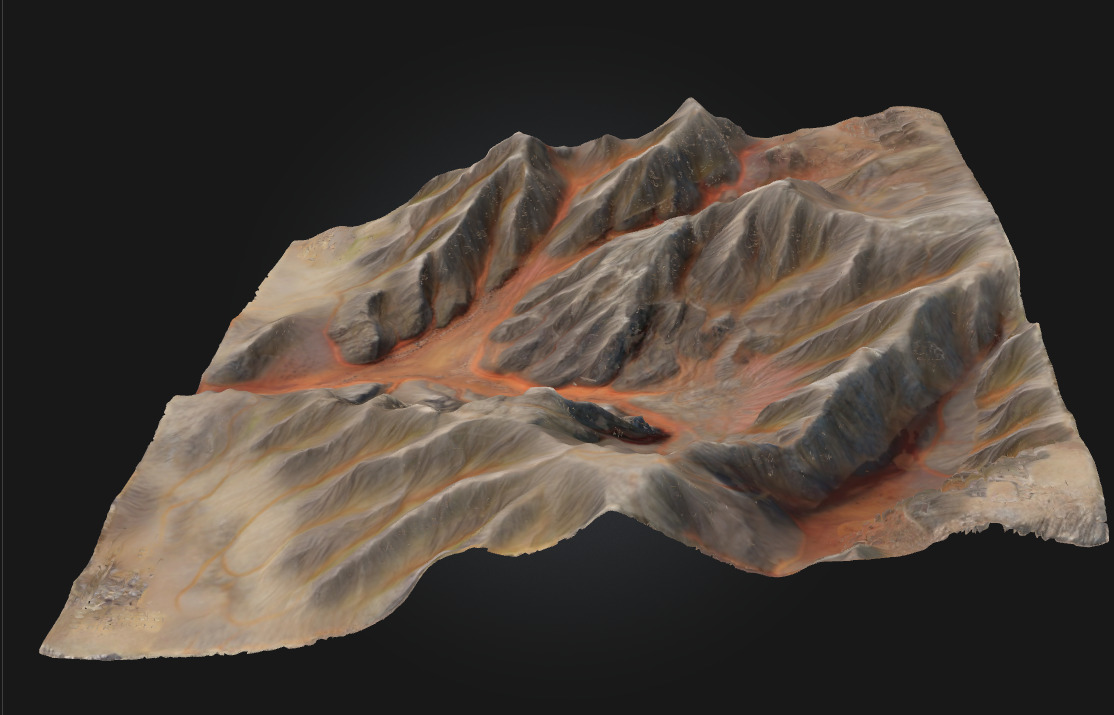 Canyon Terrain Rugged Landscape 3D model_4