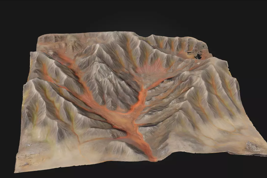 Canyon Terrain Rugged Landscape 3D model_0