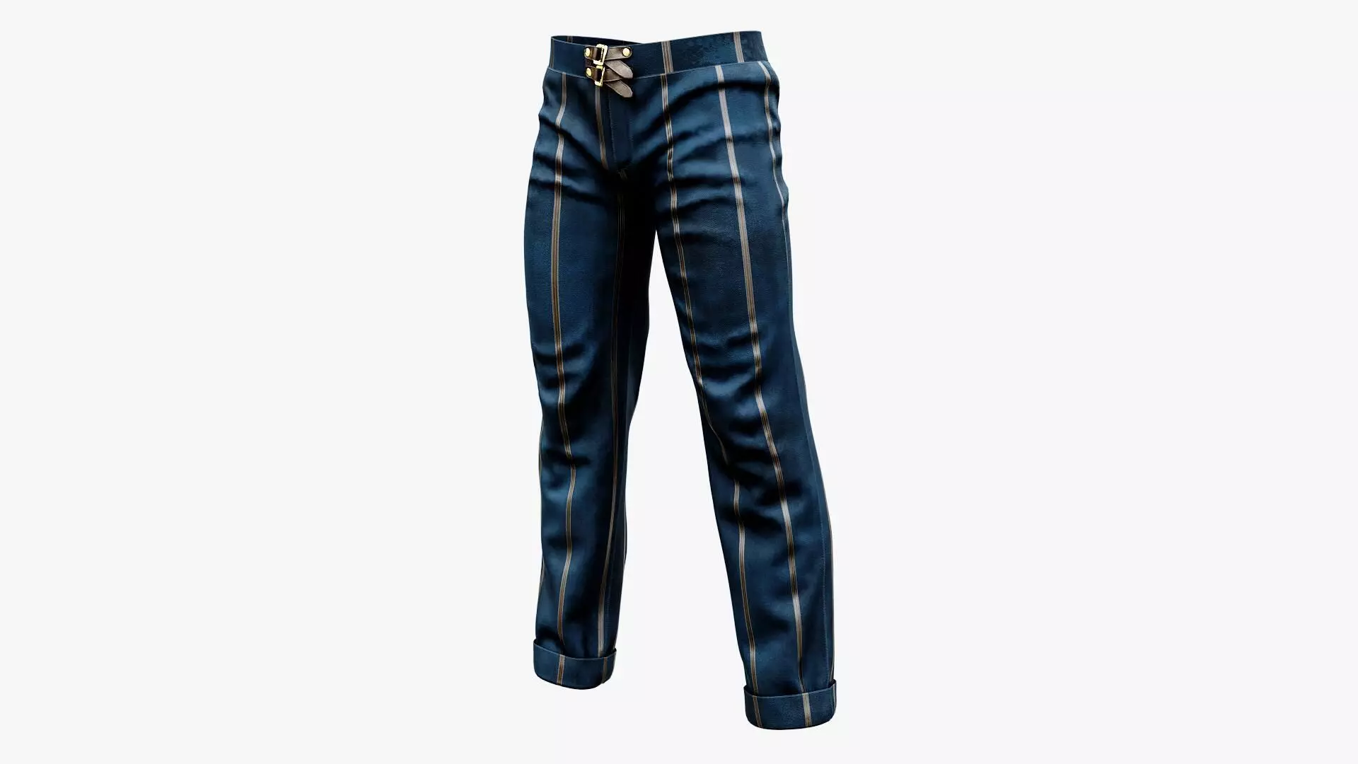 Formal Steampunk Pants Low-poly 3D model