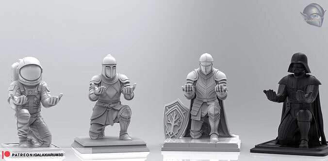 The Legendary Guardians  Pen Holder Collection 3D print model