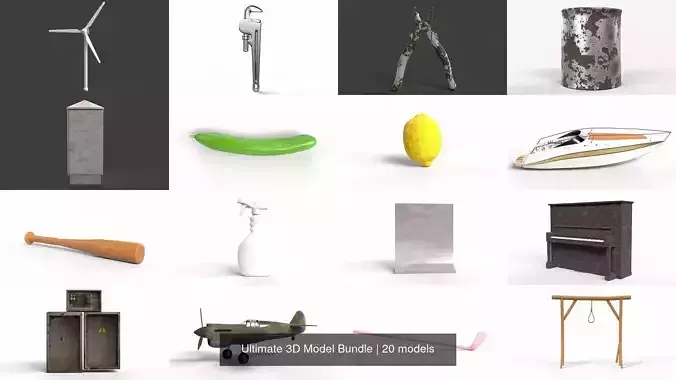 Ultimate 3D Model Bundle 3D Model Collection