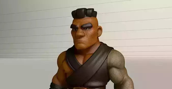 Stylized Game Ready Human Character Rigged named Hoodes