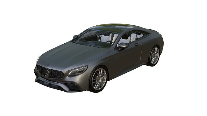 MB S63 AMG Low-poly 3D model