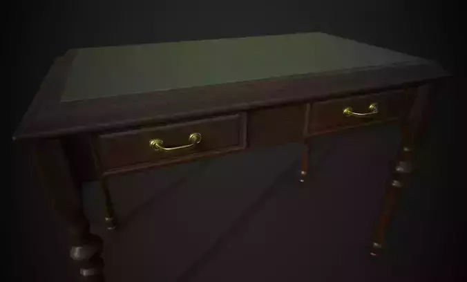 Antique Desk 3D Model