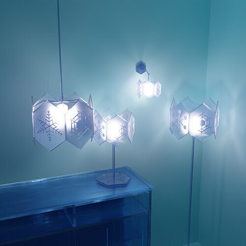 Snow Crystal Lamp 3D model