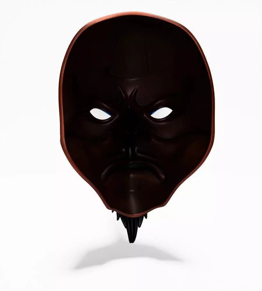 Japanese Karasu Tengu Daitengu Red Sage Nipponese mask toy 3D print model_11