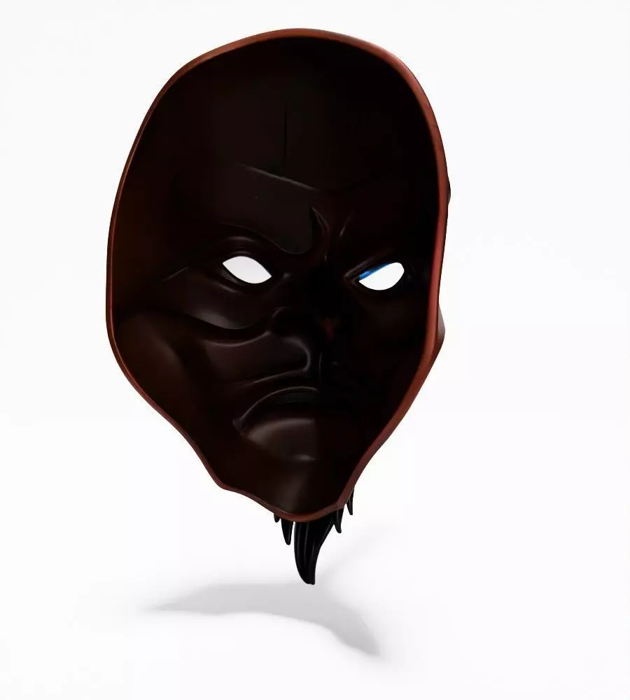 Japanese Karasu Tengu Daitengu Red Sage Nipponese mask toy 3D print model_13