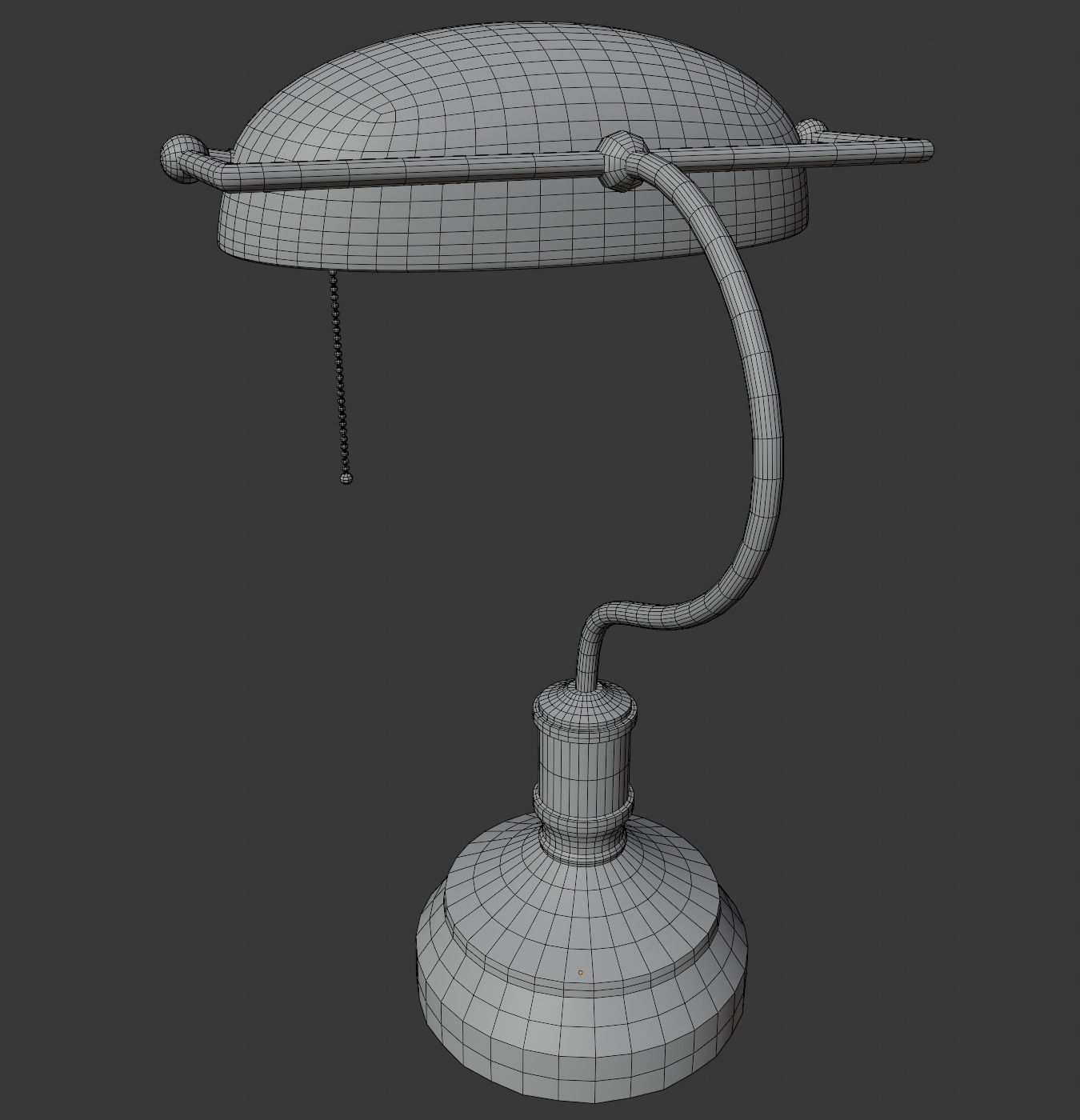 Antique Bankers Lamp 3D Model Low-poly 3D model_6