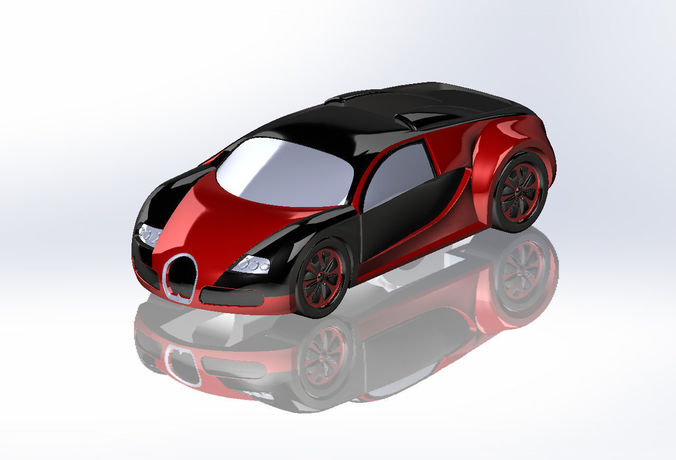 2005 Bugatti For 3D Printing 3D print model