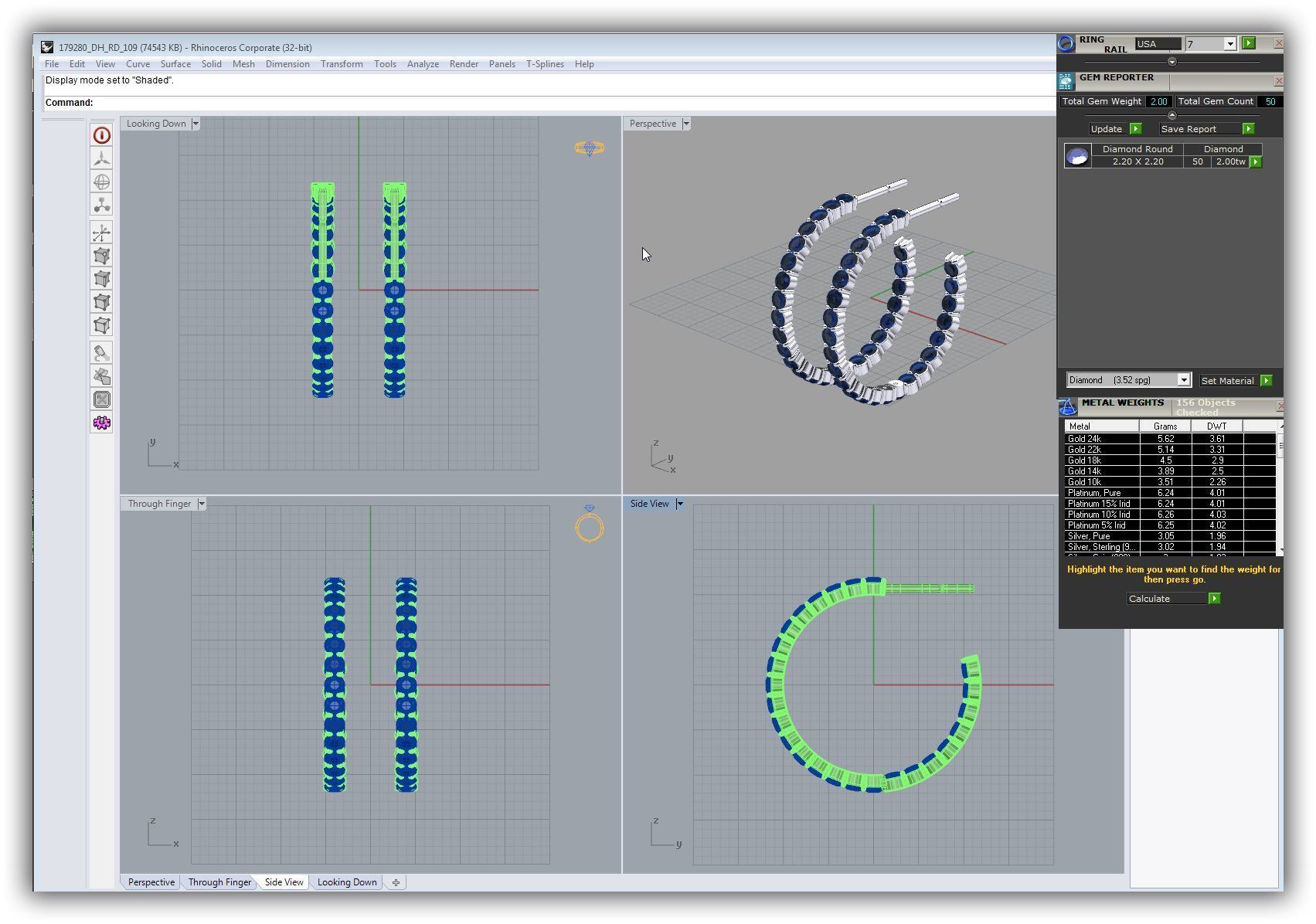 earrings 3D print model_1