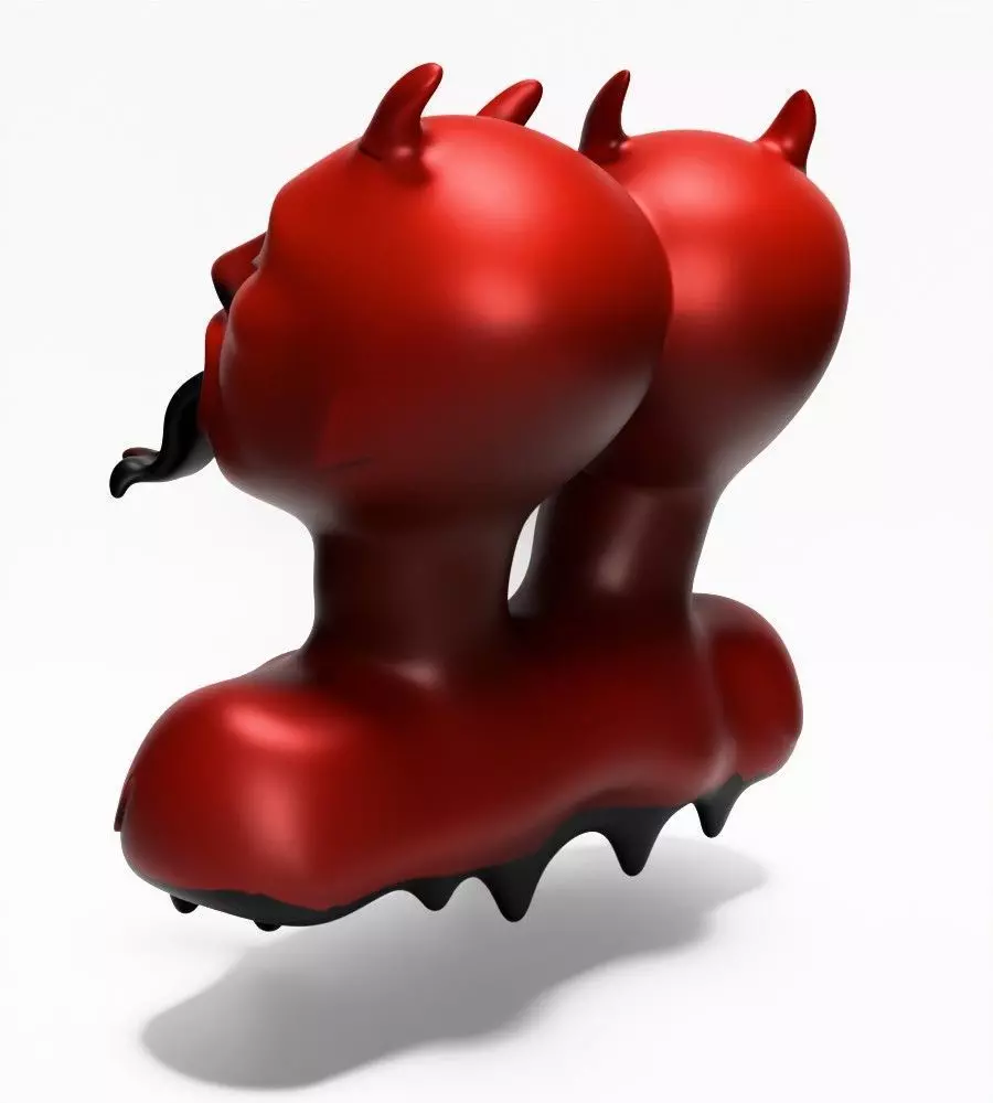 Japanese Oni Twins Black Tongue Nipponese drip mask toy 3D print model_9