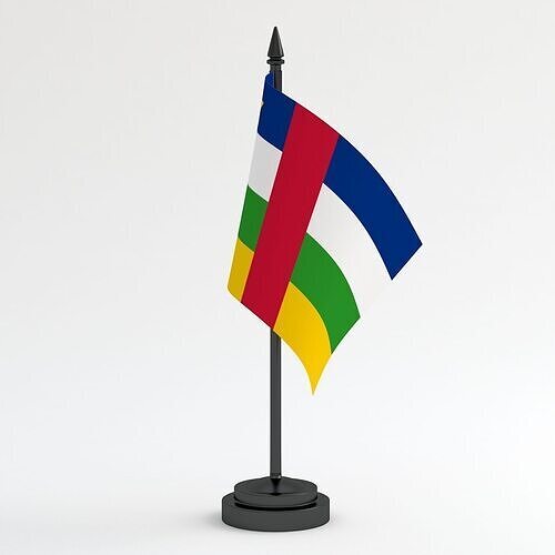 Table Flag Central African Republic 3D model