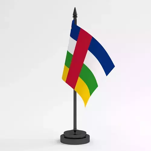 Table Flag Central African Republic 3D model