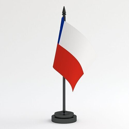 Table Flag Chile 3D model
