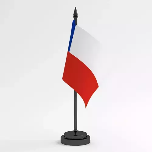 Table Flag Chile 3D model
