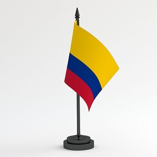 Table Flag Colombia 3D model