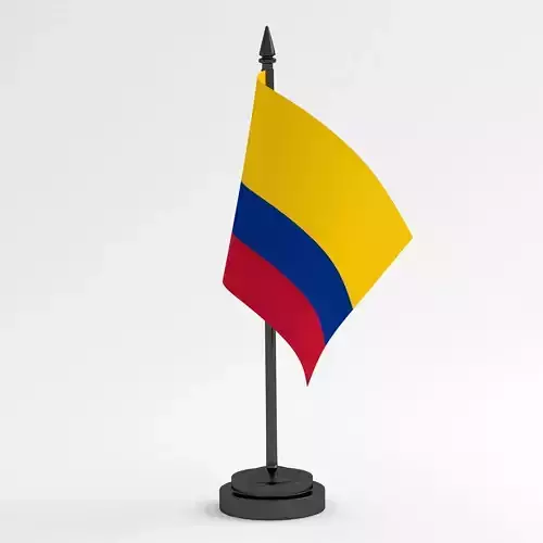 Table Flag Colombia 3D model