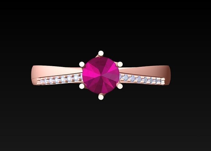 Diamond Ring - Womens Rings - N719034 3D print model