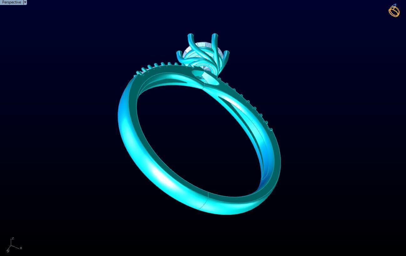 Diamond Ring - Womens Rings - N719034 3D print model_7