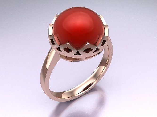 Stone Rings - Womens Rings - N7191042 3D print model