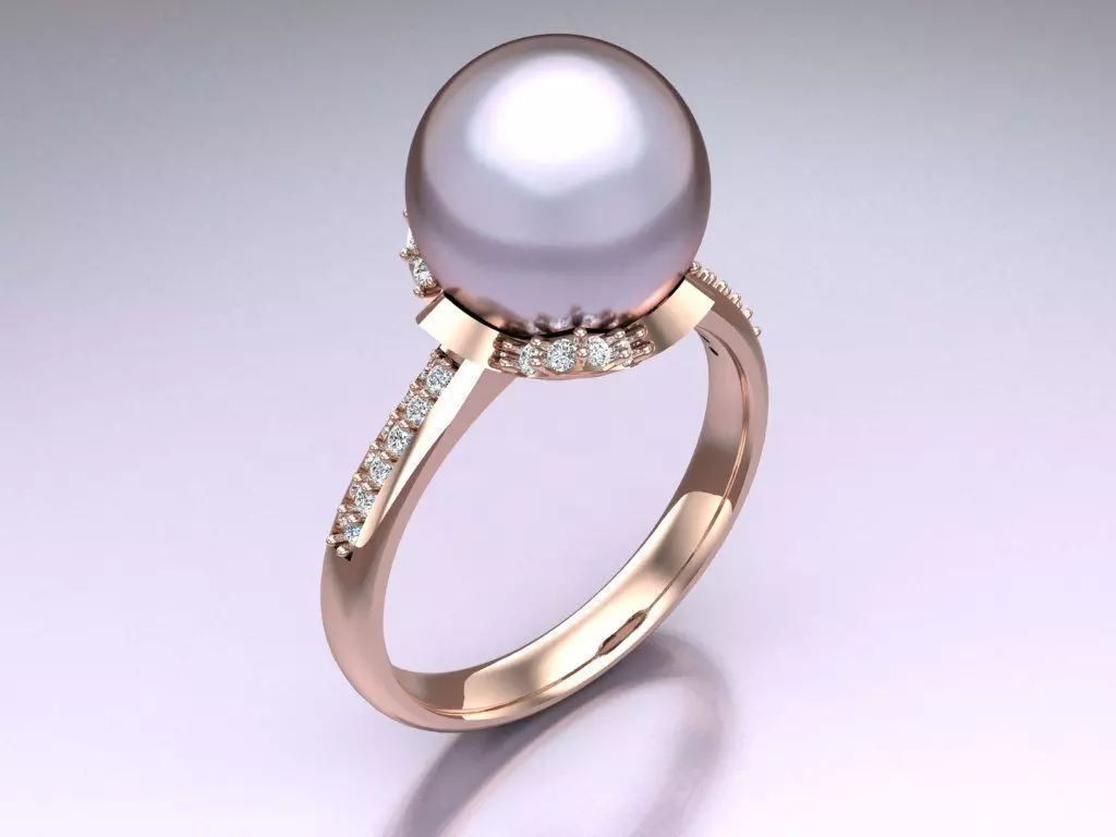 Pearl Ring - Womens Rings - N719135 3D print model