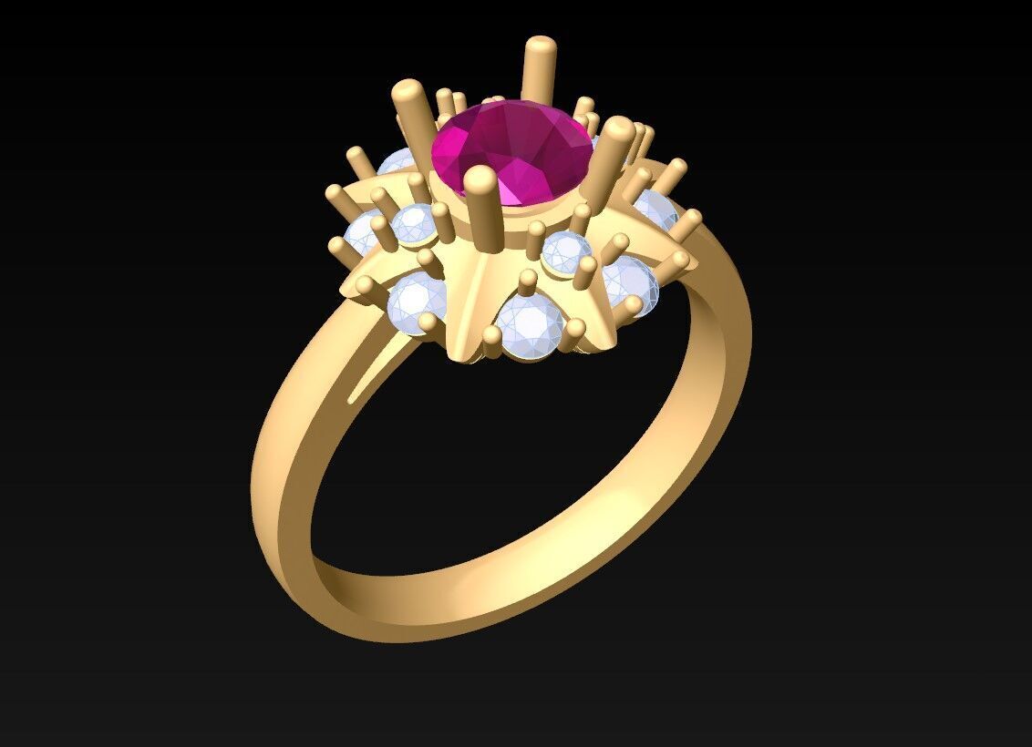 Diamond Ring - Womens Rings - N719152 3D print model_2