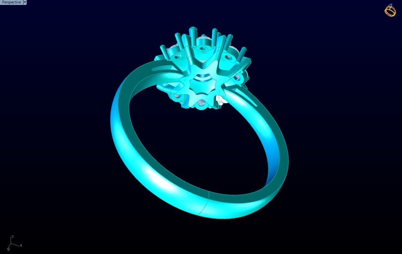 Diamond Ring - Womens Rings - N719152 3D print model_7