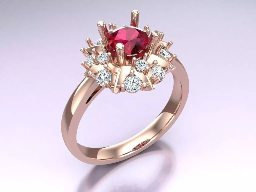 Diamond Ring - Womens Rings - N719152 3D print model_0