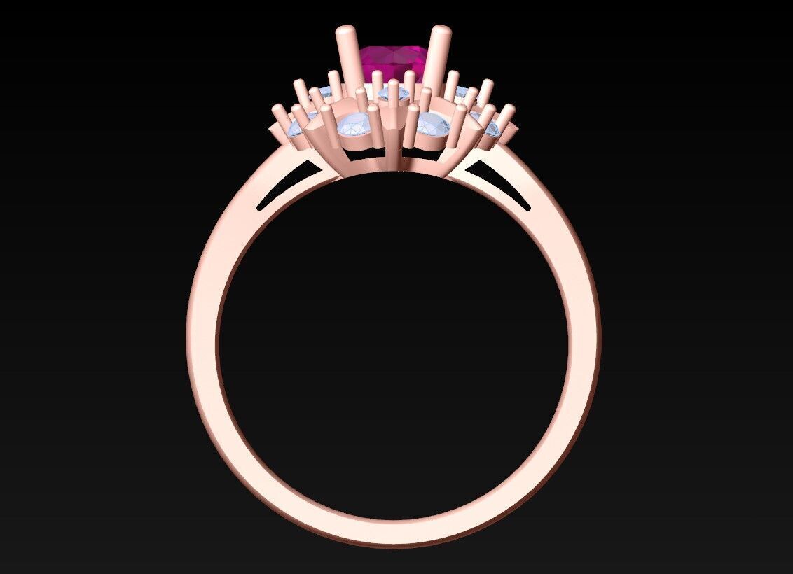 Diamond Ring - Womens Rings - N719152 3D print model_5