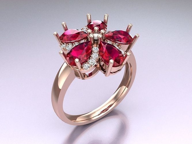 Pear Ring - Womens Rings - N719224 3D print model