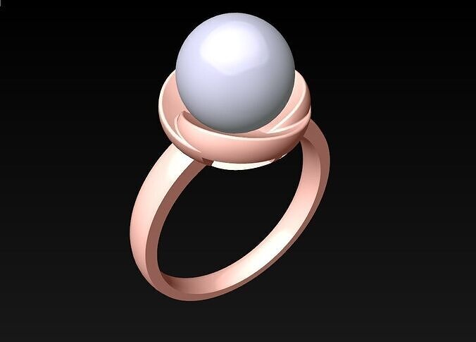 Pearl Ring - Womens Rings  - N719234 3D print model
