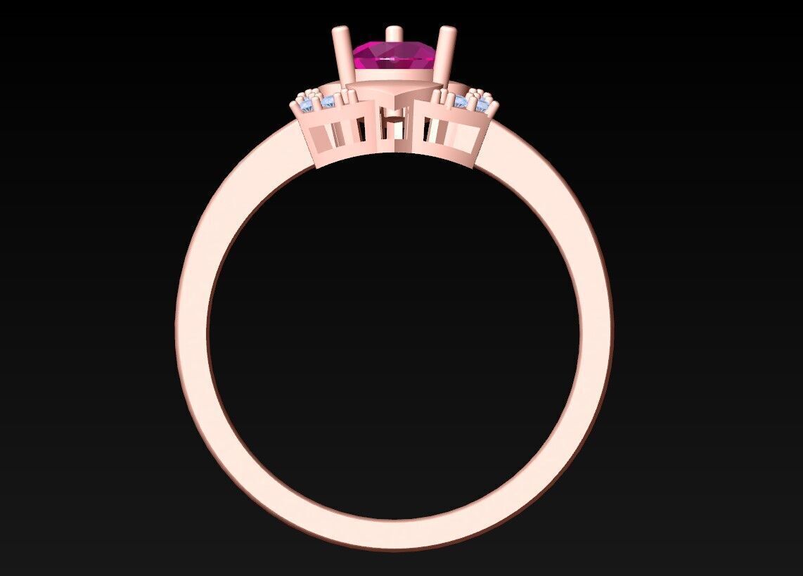 Diamond Ring - Womens Rings - N719305 3D print model_4