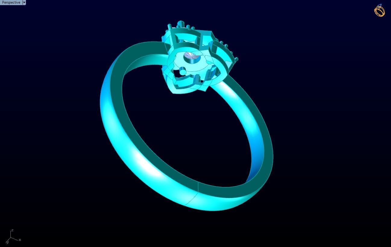 Diamond Ring - Womens Rings - N719305 3D print model_7