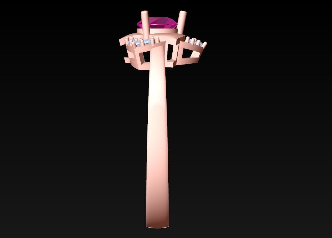 Diamond Ring - Womens Rings - N719305 3D print model_6