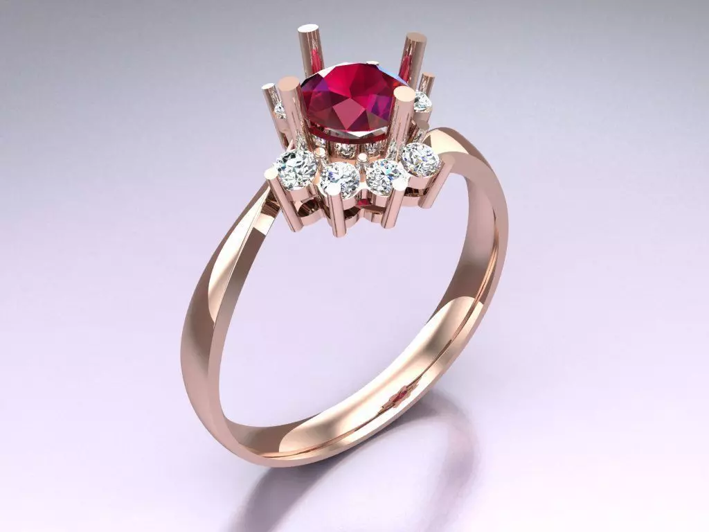 Diamond Ring - Womens Rings - N719340 3D print model_0