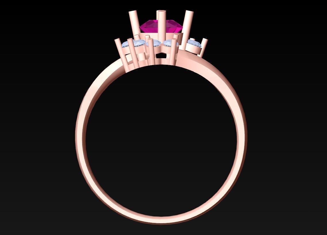 Diamond Ring - Womens Rings - N719340 3D print model_5