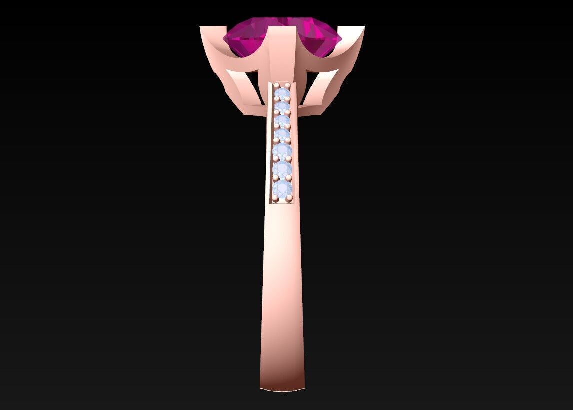 Diamond Ring - Womens Rings - N719357 3D print model_6