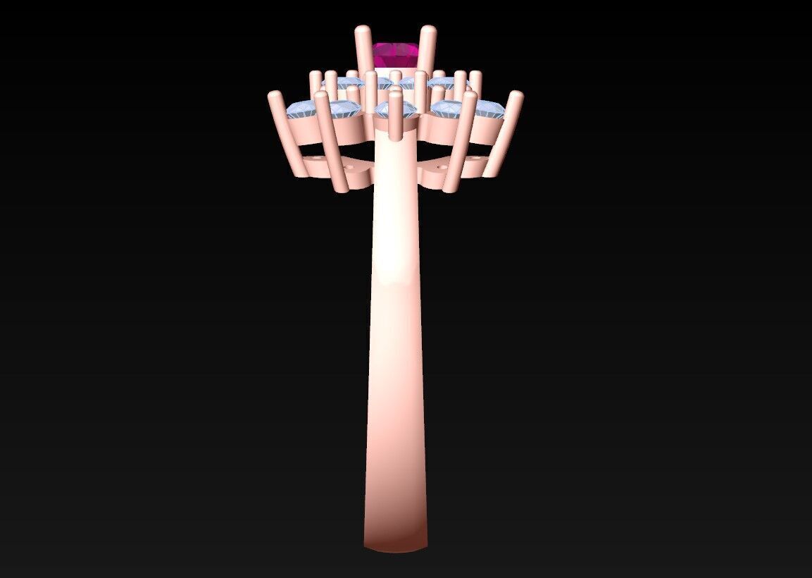 Diamond Ring - Womens Rings - N719433 3D print model_6