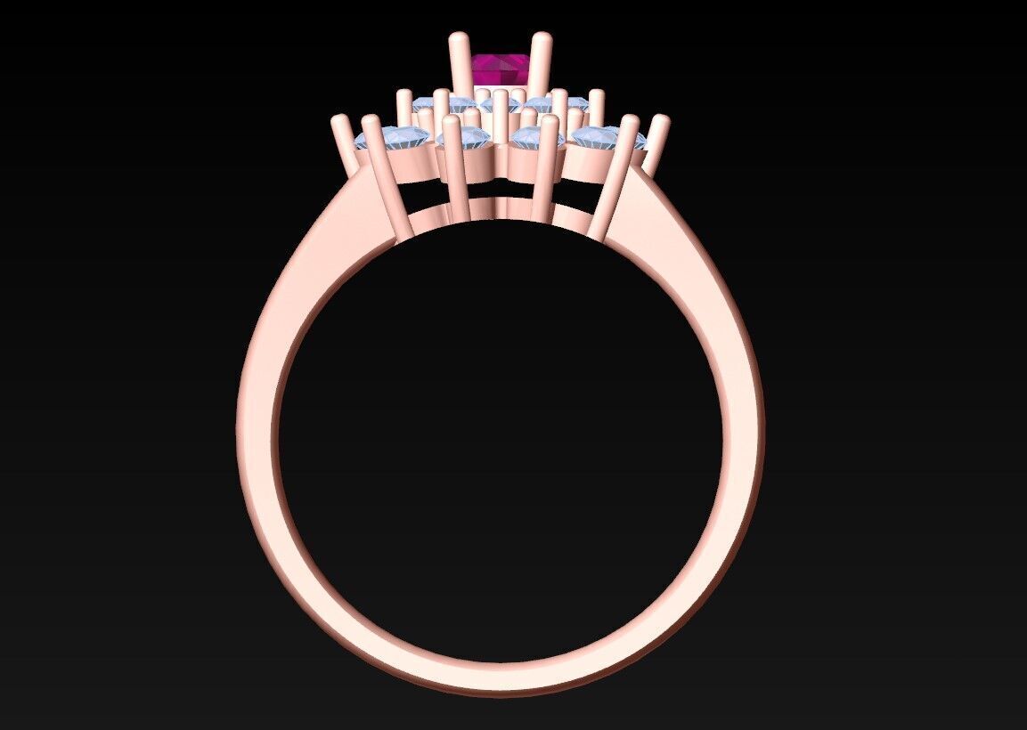 Diamond Ring - Womens Rings - N719433 3D print model_5