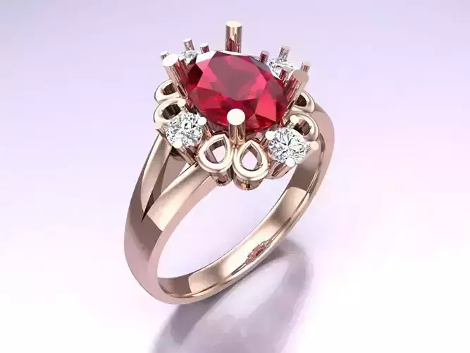 Oval stone ring - Womens  Rings - N720855