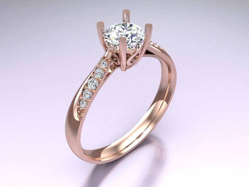 Diamond Ring - Womens Rings - N720905 3D print model_1