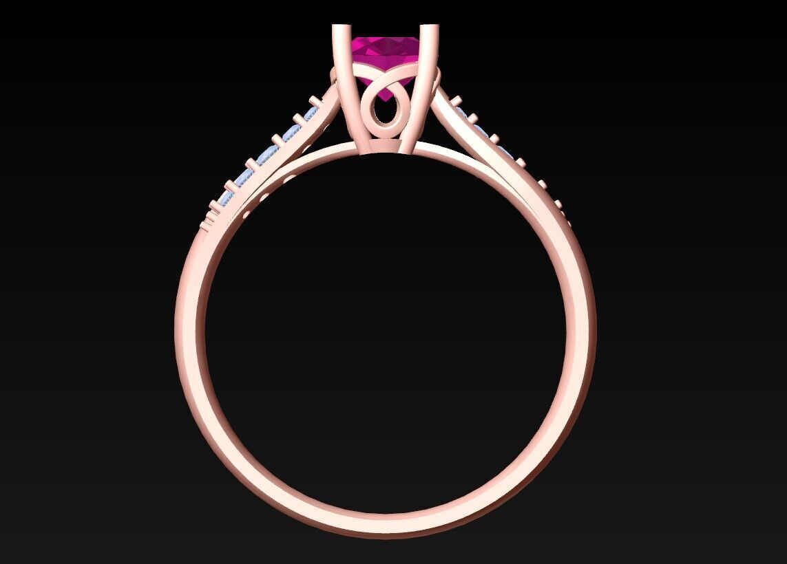 Diamond Ring - Womens Rings - N720905 3D print model_5