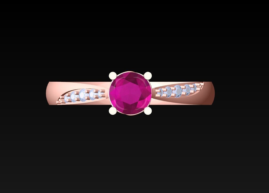 Diamond Ring - Womens Rings - N720905 3D print model_4