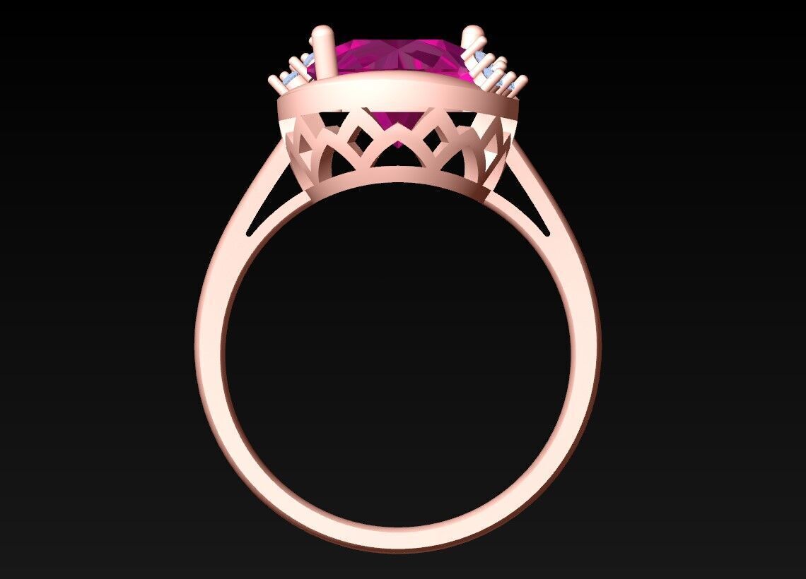 Diamond Ring - Womens Rings - N720923 3D print model_5