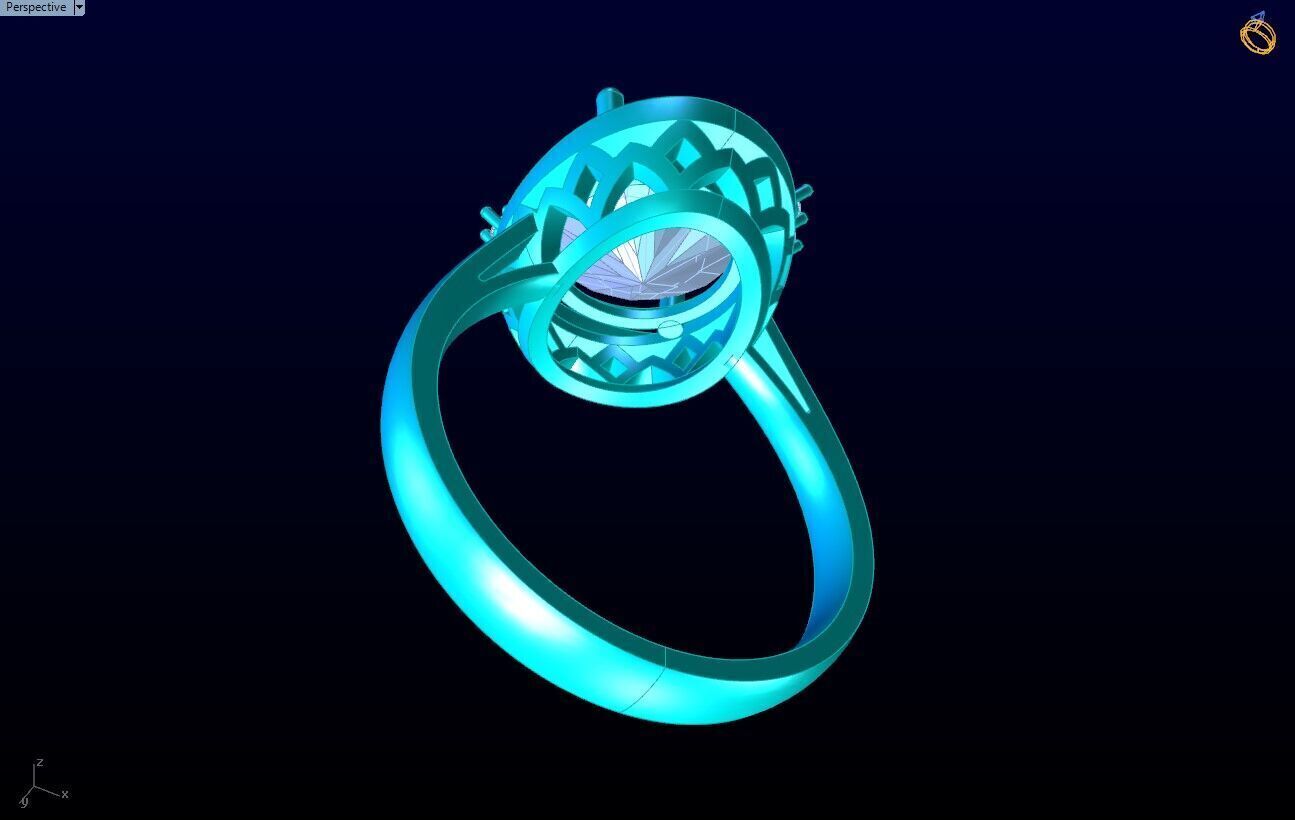 Diamond Ring - Womens Rings - N720923 3D print model_7