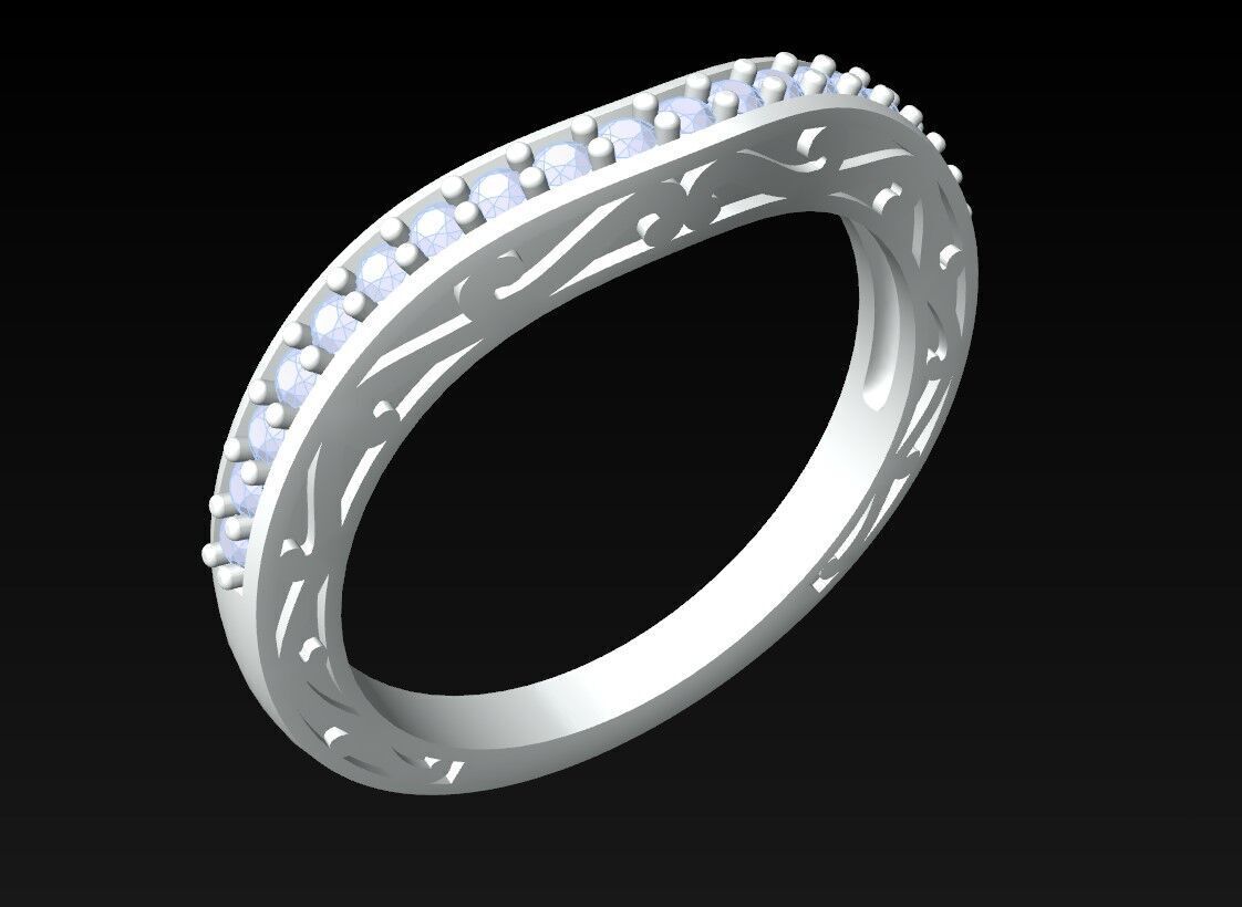Diamond Ring - Womens Rings - N720945 3D print model_4